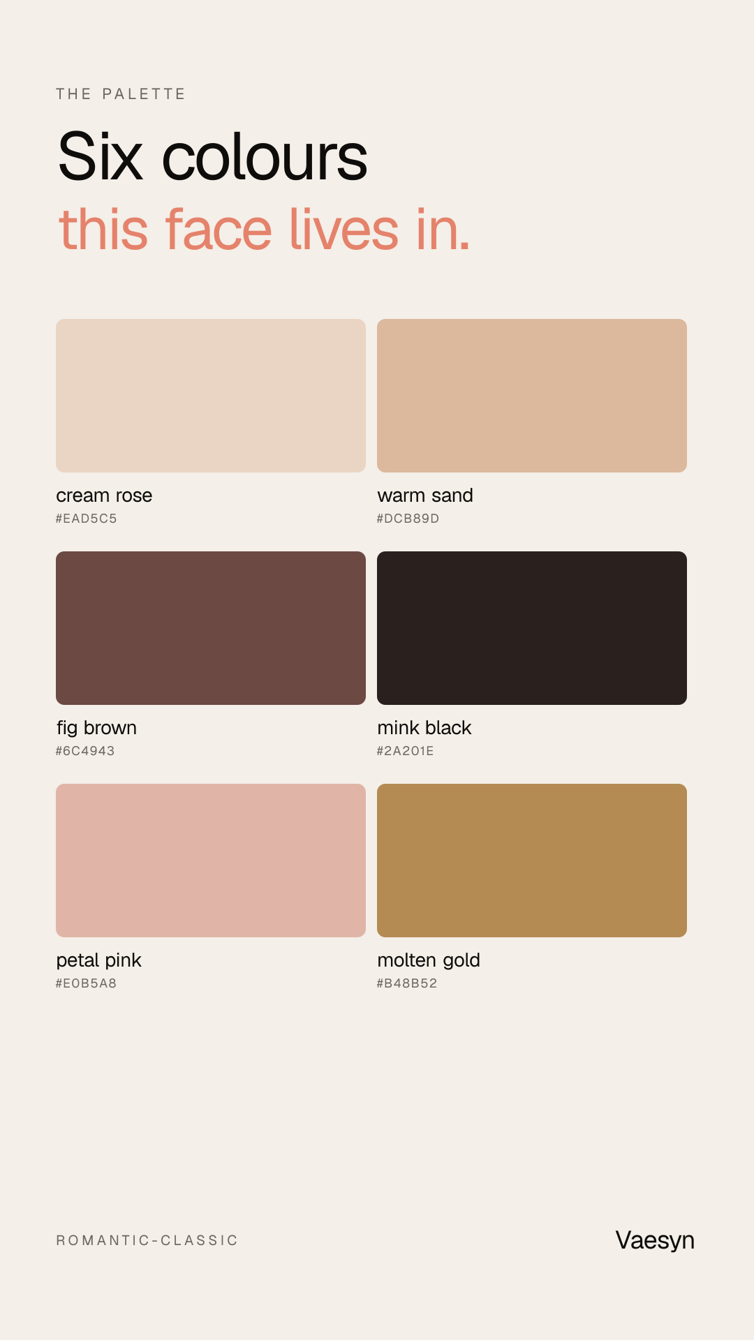 The palette card