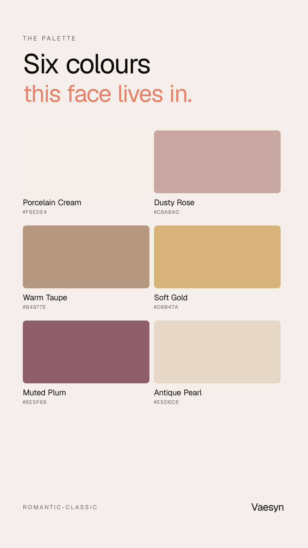 The palette card