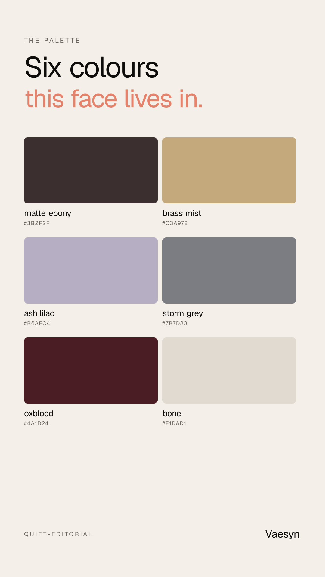 The palette card